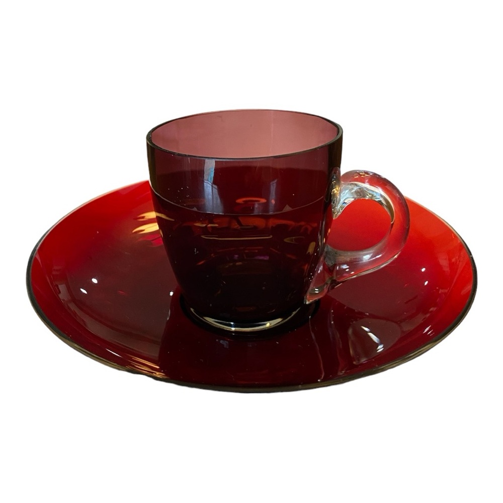 Vintage set of 4 demitasse cups & saucers Great vintage condition - Picture 3 of 6